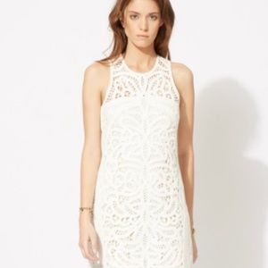 Maje - White Macrame Dress